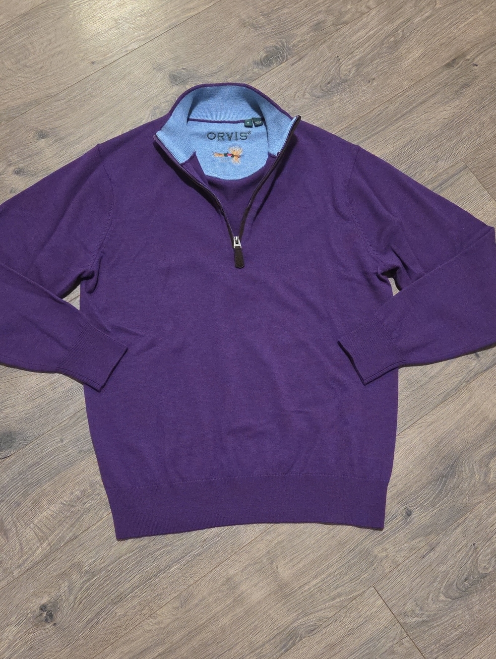 Orvis Merino Wool Quarter Zip Pullover Sweater